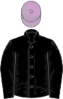 Black, lilac cap