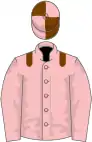Pink, chocolate epaulets, quartered cap
