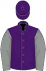 Purple, grey sleeves