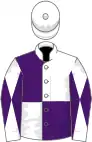 White and purple (quartered), diabolo on sleeves