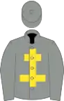 Grey, yellow cross of lorraine