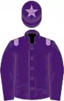 Purple, Mauve epaulets and star on cap