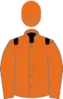 Orange, black epaulets