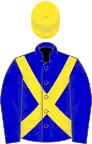 Blue, Yellow cross belts and cap