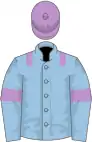 Light blue, mauve epaulets, armlets and cap