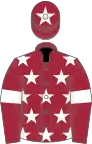 Maroon, white stars, armlets and star on cap