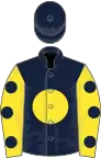 Dark Blue, Yellow disc, Yellow sleeves, Dark Blue spots