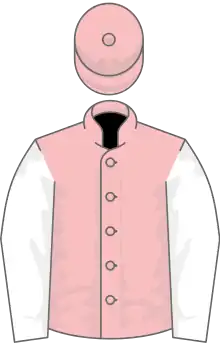 Pink, white sleeves