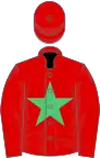 Red, Emerald Green star