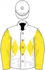 White, yellow triple diamond and sleeves
