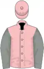 Pink, grey sleeves