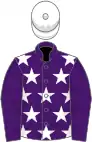 Purple, White stars, Purple sleeves, White cap
