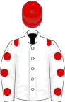 White, red epaulets and spots on sleeves, red cap