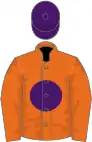 Orange, purple disc and cap