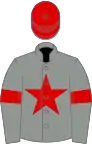 Grey, red star, armlets and cap