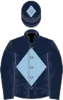 Dark Blue, Light Blue diamond and diamond on cap