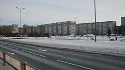 Apartment buildings built during Soviet era along Augusta Deglava street