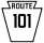 Pennsylvania Route 101 marker