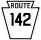 Pennsylvania Route 142 marker