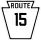Pennsylvania Route 15 marker