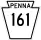 Pennsylvania Route 161 marker