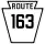 Pennsylvania Route 163 marker
