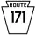 Pennsylvania Route 171 marker