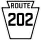 Pennsylvania Route 202 marker