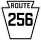 Pennsylvania Route 256 marker