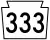 Pennsylvania Route 333 marker
