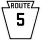Pennsylvania Route 5 marker