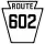 Pennsylvania Route 602 marker