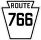 Pennsylvania Route 766 marker