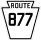 Pennsylvania Route 877 marker