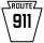 Pennsylvania Route 911 marker
