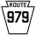 Pennsylvania Route 979 marker