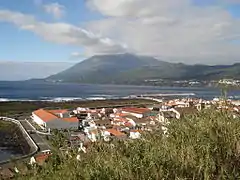 Lajes do Pico, along the south-central coast, with Mount Pico in the distance