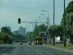 Sobieskiego Street in Stegny, Warsaw