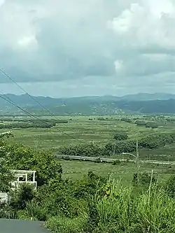 PR-53 and mountains from Sector El Gandular in Playa