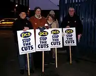 Image 3Public and Commercial Services Union members on strike in Manchester 2006.