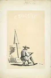 Croquis d'un élève de M. Latour par Malbos