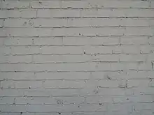 A white brick wall