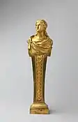 Louis XVI gilt bronze caryatid in the Metropolitan Museum of Art, New York City