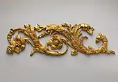 Louis XVI gilded bronze frieze ornament