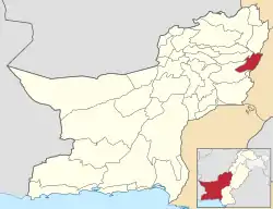 Map of Barkhan District