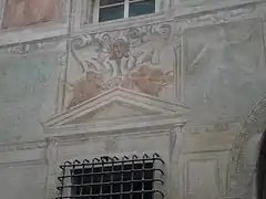 Palazzo Angelo Giovanni Spinola, frescoes on the facade