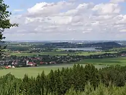The village of Palkovice and Olešná Reservoir