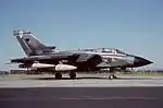 Panavia Tornado GR1A ZG711 of No. 13 Squadron at RAF Brize Norton in September 1991