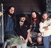 The band's best-known lineup, circa 2000. Left to right: Phil Anselmo, Vinnie Paul, Dimebag Darrell, and Rex Brown.