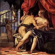 Paolo Veronese, Mars and Venus c. 1570, 47 × 47&nbsp;cm